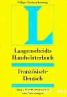 Hachette Langenscheidt. Dictionnaire français/allemand-Allemand/français.