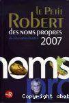 Le Petit Robert des noms propres 2007